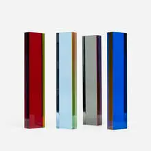 Vasa Mihich, #1076 (four columns), 1977, acrylic