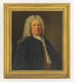 Jean-Baptiste van Loo, Untitled, blue jacket and gold waistcoat Oil on canvas 73 x 62cm Provenance: West Acre High House