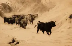 John MacWhirter, The Vanguard, 1879, etching and aquatint
