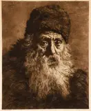 Hermann Struck, Old Bearded Jewish Man, c.1901, etching on paper