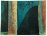 Broken Seals, undated by Charles Battaglini, oil on Rives paper, offered Feb 2022