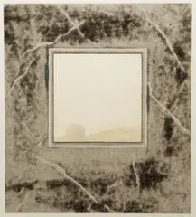 John Beerman, Landscape Window, 1985, etching and mixed media with hand coloring