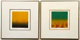 Carlos Dávila, Estellos Spectrum II and III, etching and aquatint in colors with relief