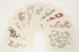 William Glen Davis, 10 Abstract Sketches, c. 1990, ink and market on paper