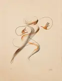 Al Hirschfeld, Rhythm Dancer, undated, color, lithograph on Arches paper