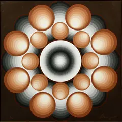Harmony by Lev Moross, serigraph printed in colors, offered Feb 2022