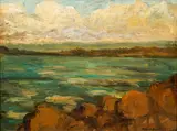 Robert Henri, (American 1865 - 1929), Study of Waves (Achill Island), 1913, oil on panel