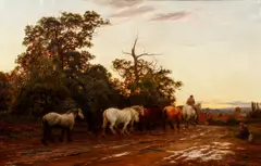 Charles Edward Johnson, The Horse Dealer, 1875, (exhibited at the Academy), oil on canvas