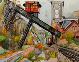Henry Koerner, Duquesne Incline, Pittsburgh, 1970's