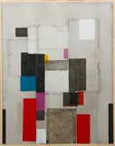 Norio Azuma, Image in Love, 1970s, screenprint on canvas laid down on paper
