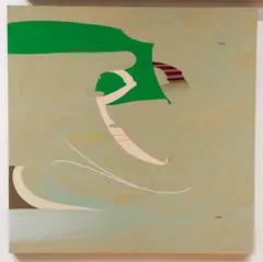 Green Ground by Kathryn Baines, c.2006, acrylic on birch board, offered Dec 2021
