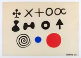 Alexander Calder, Alphabet, 1962, (Calder Application # A-14121), ink and gouache on paper