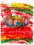 Carroll Dunham, Red (1st) from Red Shift, 1987-88