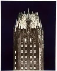 Richard Haas, Title: General Electric Building, 2005, etching and aquatint, pencil