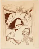 Al Hirschfeld, A Toast to the Arts, undated