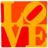 Robert Indiana, Golden Love, 1973, Screenprint in colors, on wove paper, with full margins