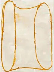 Gary Komarin, Untitled, 2000, (GT/GK 05-00w6), encaustic painting on paper, Dimensions: