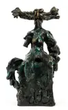 Bob La Bobgah, Seated Man with Head Appendages, 1984, cast