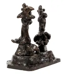 Les Deux Oiseaux, circa 1984, cast by Bob La Bobgah, bronze, offered Dec 2021
