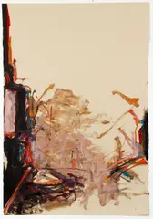 Tom Lieber, W. 15, 1987, oil and mixed media on paper