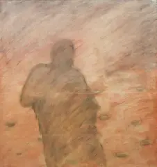 Juan Martinez, La Sombra del Hombre, (The Shadow of Man), 1987, mixed media on canvas