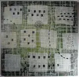 Elise Rugolo, Storyboard, 2011, mixed media with encaustic fabric