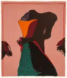 Fritz Scholder, Monster Love Dream C, 1982, lithograph printed in colors