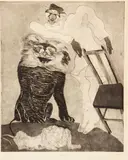 Leon by Francisco Benjamin Lopez Toledo, 1970, etching and aquatint, offered Dec 2021