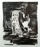 John Walker, Untitled, 1980, charcoal on paper