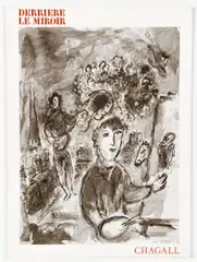 225, published October 1977, Maeght, softcover, folio (15 x 11 inches), complete with original double-page by Chagall, Marc, Derriere Le Miroir, lithograph, offered Nov 2021