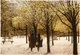 Harold Altman, Luxembourg II, 1983, lithograph printed in colors