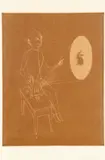 Gottfried Brockmann, Dummy Projecting a Rabbit, c.1930, etching on paper, initialed in the