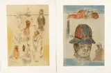 Jose Luis Cuevas, Barrio Chino II and The Family of The Sailor II, 1981, color