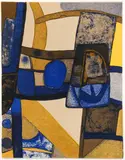 Maurice Estève, Alalito, 1972, lithograph printed in colors