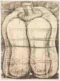 Aaron Fink, Untitled (Pepper), 1992, etching on paper, pencil