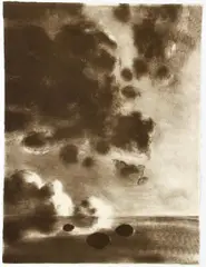 April Gornik, Remember the Sabbath Day, 1987, 2 color, lithograph on Dieu Donne handmade paper