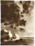April Gornik, Remember the Sabbath Day, 1987, 2 color, lithograph on Dieu Donne handmade paper