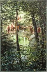 On The Great Trail, offset color by Robert B. Griffing, lithograph, Dimensions:, offered Nov 2021