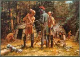 Robert B. Griffing, Preparing to Meet the Enemy, Date: 1994, offset color, lithograph, Dimensions: