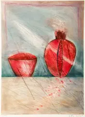 Norman Laliberté, Untitled (Pomegranate), undated, intaglio and, aquatint