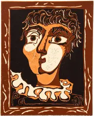 Young Clown, color by Bob La Bobgah, serigraph, offered Nov 2021