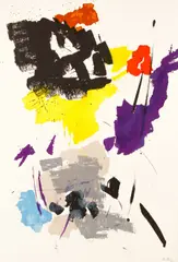 Jean Miotte, Magique Attraction, circa 1970, lithograph printed in colors