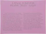 Robert Morris, A Final Tomb for Frank "Jelly" Nash, 1980, original