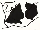 Ray Parker, Untitled Abstract (#5 Black and White), circa late 1970's - early 1980's, original