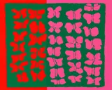 Nadine Prado, Free Forms, (Greens), 1979, serigraph printed in colors, pencil