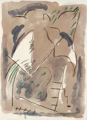 Albert Ràfols-Casamada, Parc 1, 1988, lithograph printed in colors