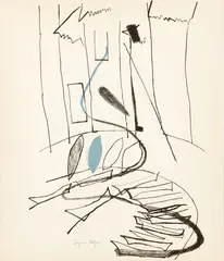 Suzanne Roger, Untitled, 1965, color, lithograph on paper