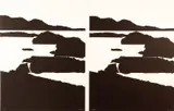Arthur Secunda, 2 Black Landscapes, serigraph