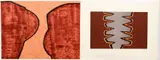 José Luis Serrano, 2 Untitled Abstractions, lithographs printed in colors, 22 x 30 inches (sheet size), each, pencil