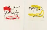 Francine Simonin, Ca da Canes 2 & 5, 2000, etching and aquatint, measuring